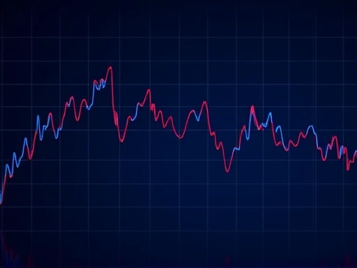 상승과 하락을 반복하는 그래프를 보여주는 이미지