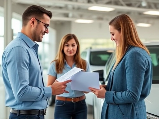 중고차 대출 상담 장면