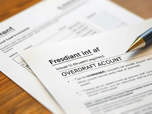 {마이너스 통장 발급에 필요한 서류들을 클로즈업한 이미지