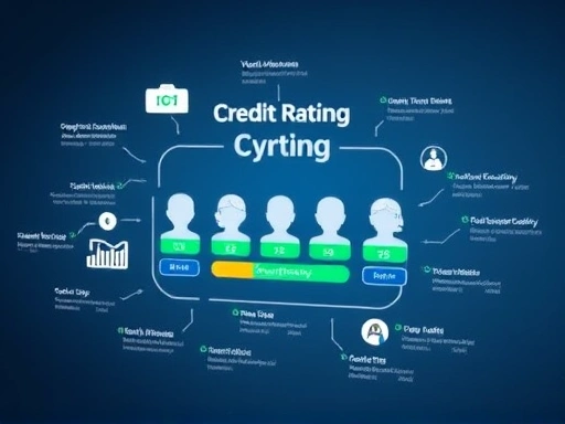 P2P 대출 플랫폼의 신용평가 시스템을 보여주는 이미지