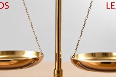 자동차 대출과 리스의 복잡성을 나타내는 클로즈업 이미지