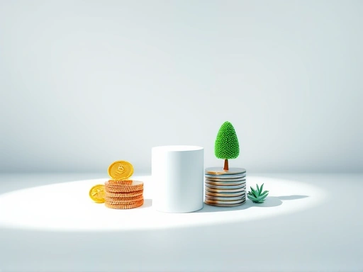 {여러 P2P 투자 옵션에 자금을 분산하여 투자 위험을 최소화하는 개념을 시각적으로 보여주는 두 번째 이미지