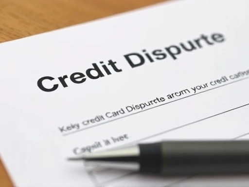 신용카드 이의제기 신청서 양식과 펜이 클로즈업된 이미지