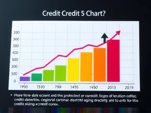 신용 점수 등급표, 하락하는 화살표와 어두운 색상으로 신용 하락을 시각화하고, 재정적 위험을 강조하는 두 번째 이미지
