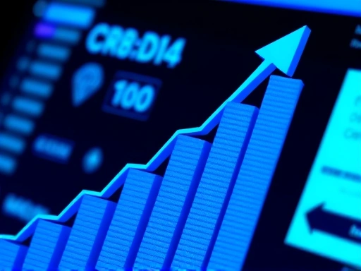 신용점수 그래프가 상승하는 모습