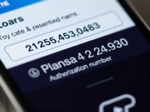 신용카드 결제 내역 앱 화면 클로즈업, 거래번호와 승인번호 표시, 현대적이고 깔끔한 스타일