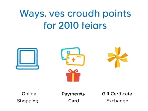 신용카드 포인트 사용처를 나타내는 아이콘들이 나열되어 있다.