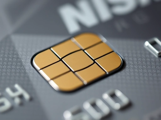 신용카드 번호 부분이 흐릿하게 처리된 클로즈업 이미지