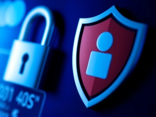 신용카드 보안 팁을 상징하는 자물쇠 아이콘과 개인 정보 보호를 나타내는 방패 아이콘이 클로즈업된 이미지