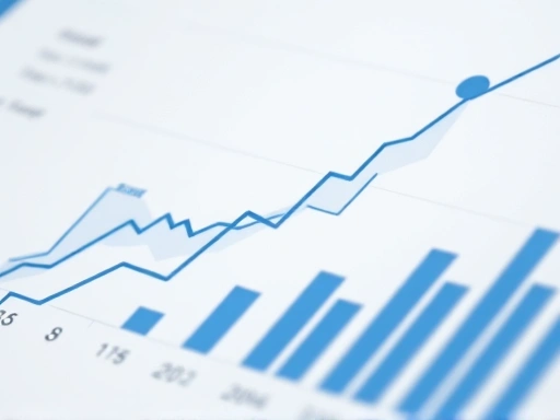 클로즈업된 그래프는 부동산 시장의 특정 지점을 강조하며, 투자 결정에 중요한 단서를 제공합니다.