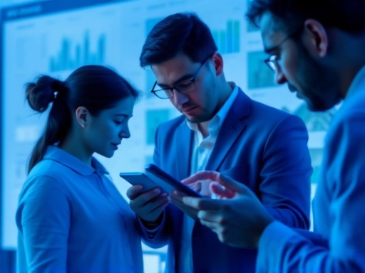 부동산 투자 관련 정보를 검색하는 사람들의 모습