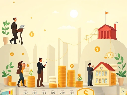 {투자자가 다양한 자산에 투자하는 모습