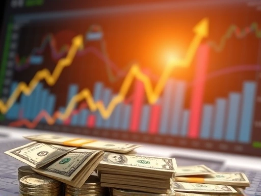 양적 완화 정책의 결과, 시장에 풀린 돈이 투자 확대로 이어지는 모습