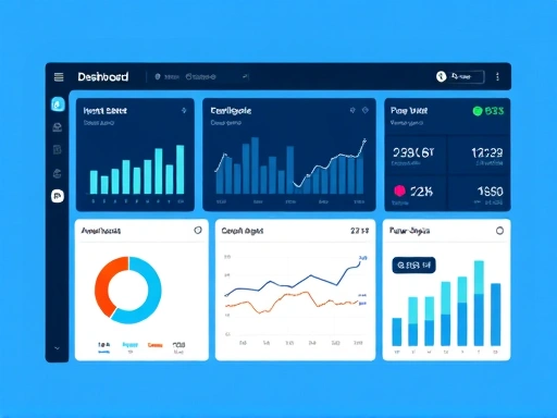 다양한 투자 자산이 그래프로 표시된 대시보드 화면.