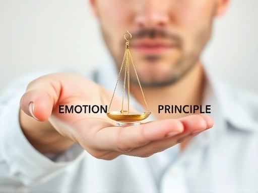 투자 시장의 파도 속에서도 침착하게 자신을 지키는 투자자의 모습