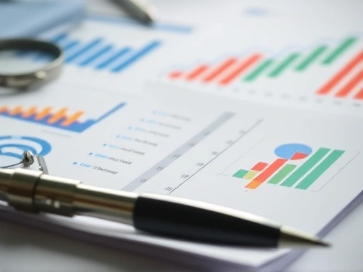 투자 결정을 내리기 전에 정보를 분석하고 평가하는 장면