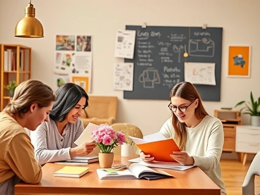 다양한 학습 자료와 도구를 활용하여 투자 지식을 쌓고 있는 사람들의 모습