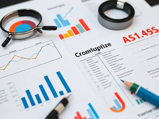 성공적인 부업을 위한 개인의 기술을 체계적으로 평가하고 분석하는 데 사용되는 전략적 도구와 기술을 상징하는 그래프, 차트, 목록과 같은 상징적 요소를 클로즈업하여 보여주고, 전문적인 터치를 더하는 미묘한 조명이 장면