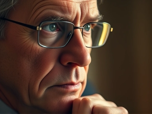 투자 결정을 심사숙고하는 투자자의 클로즈업된 모습