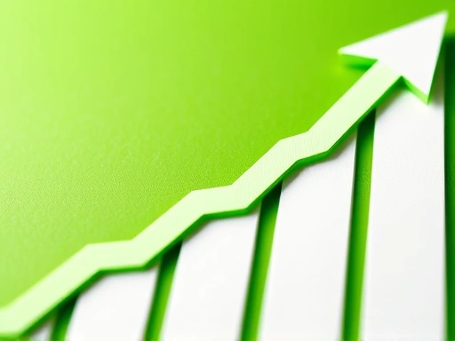 그래프가 상승하는 모습