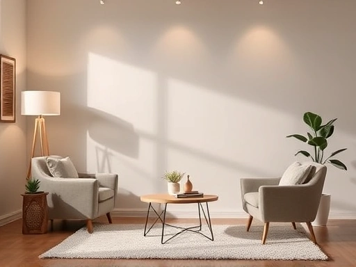 펀드 투자 기초 학습을 강조하며, 차분한 색감과 부드러운 조명을 사용하여 편안하고 안정적인 분위기