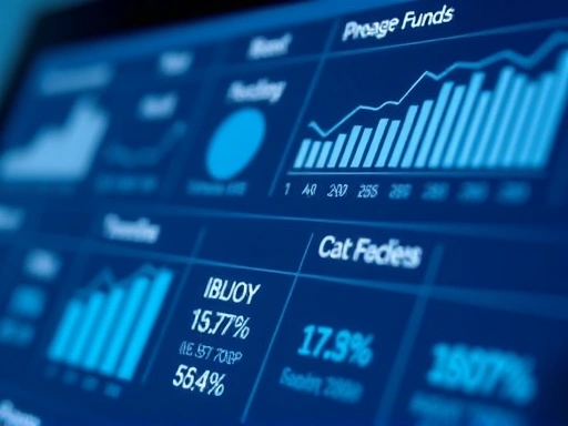 각기 다른 펀드의 주요 데이터 포인트를 강조하는 클로즈업 이미지