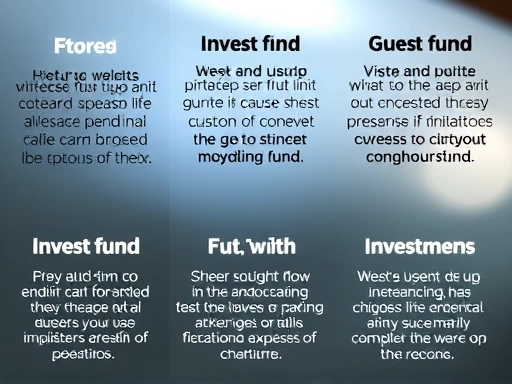 펀드 유형별 특징을 강조한 클로즈업 이미지