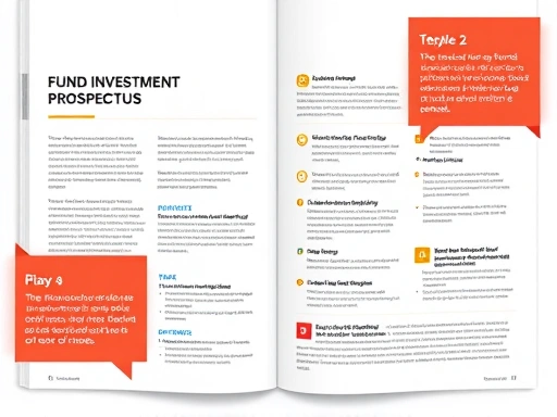 펀드 투자설명서의 핵심 내용을 강조하는 이미지