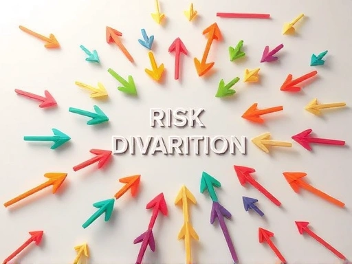 다양한 색상의 화살표가 분산되어 있는 모습