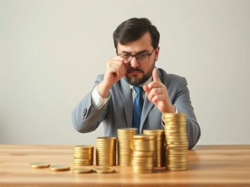 투자자가 펀드 규모를 고려하여 현명한 투자 결정을 내리는 모습