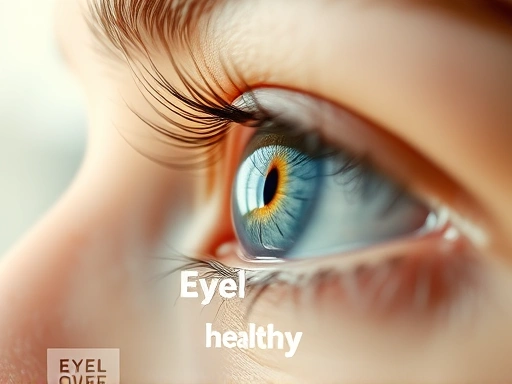 접사 촬영, 부드러운 자연광, 눈 건강에 좋은 영양소가 담긴 알약, 섬세한 디테일과 깨끗한 질감으로 건강 관리의 중요성 강조