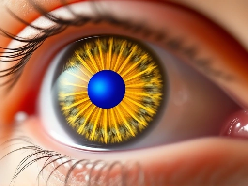 근접 촬영된 눈동자 클로즈업 이미지