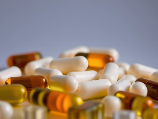 글루코사민, 콘드로이틴, MSM 알약 클로즈업, 건강과 관절 건강에 대한 희망을 나타내는 밝고 깨끗한 조명