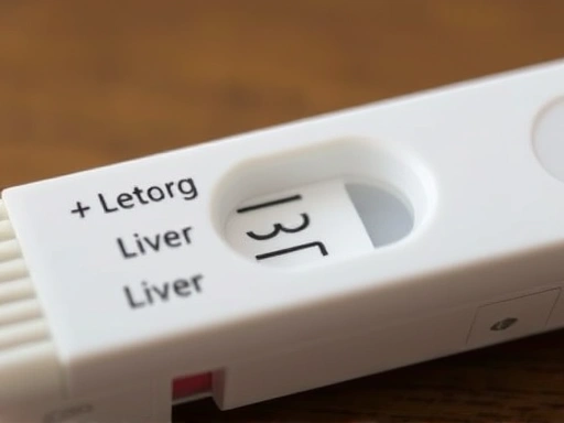 간 기능 검사를 받는 장면