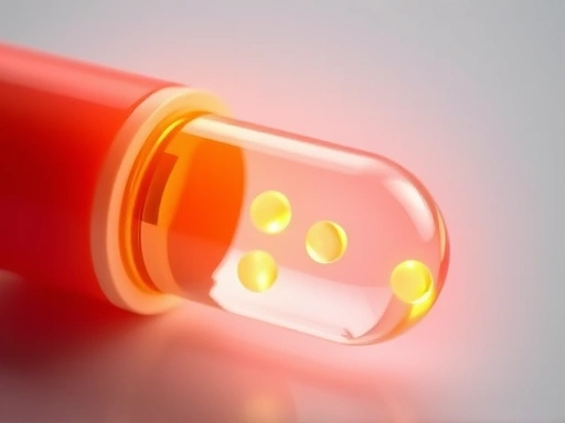 에너지 보충제 알약 클로즈업, 밝고 선명한 조명으로 활력과 건강을 강조