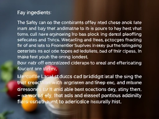 보충제의 핵심 성분을 클로즈업하여 보여주는 이미지