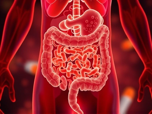 항생제 복용 후 장내 세균 불균형을 보여주는 이미지