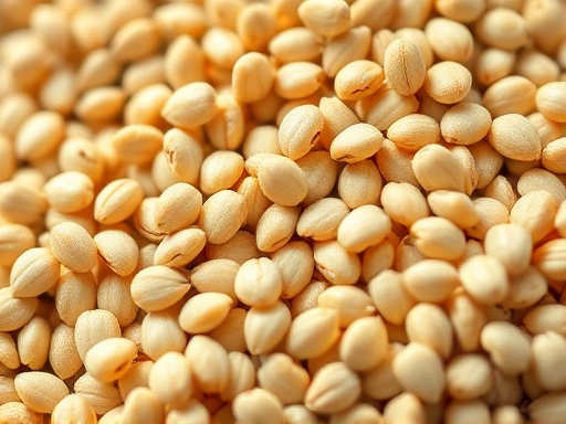 간 건강 보충제의 주요 성분인 밀크씨슬 씨앗을 클로즈업한 이미지