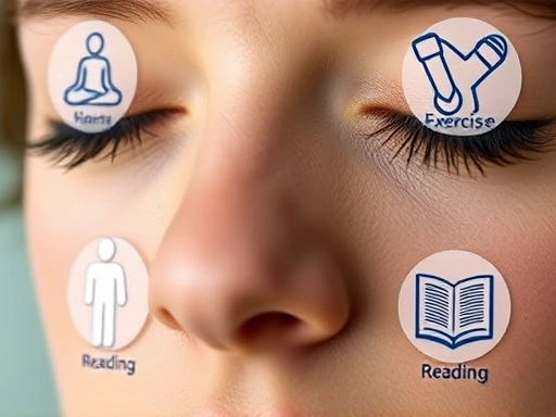 스트레스 관리의 중요성을 나타내는 클로즈업 이미지