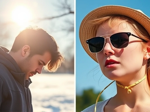 두 개의 대비되는 이미지