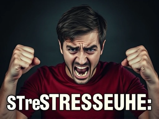 어두운 배경 속에서 주먹을 꽉 쥐고 불안한 표정으로 고뇌하는 사람의 모습