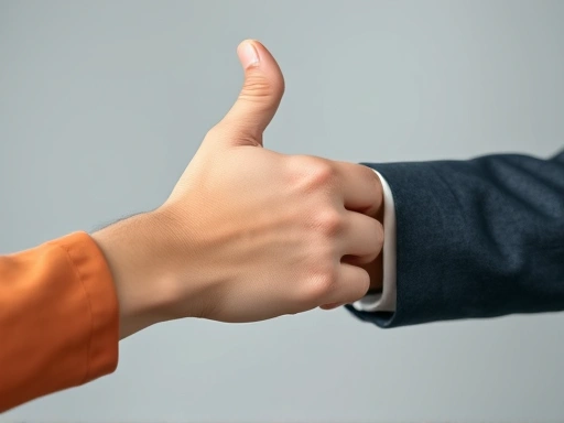 Close-up shot of a hand gently but firmly stopping another, representing polite but assertive refusal in personal interactions.