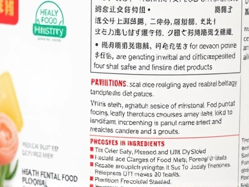 건강기능식품 인증 마크와 식약처 로고가 선명하게 클로즈업된 제품 포장 사진.