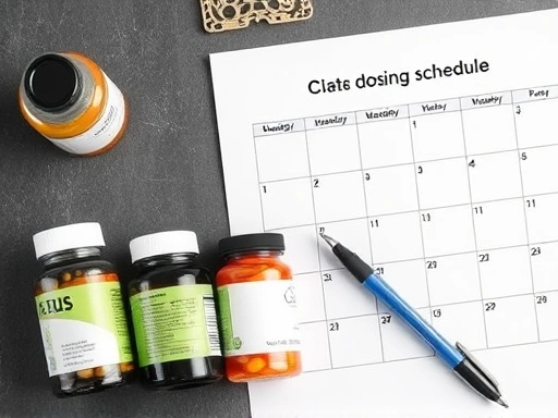 다이어트 보조제 복용 주기 설정 방법을 설명하는 블로그 글의 전체적인 모습