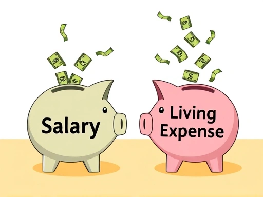 A vibrant illustration showing two distinct piggy banks labeled 