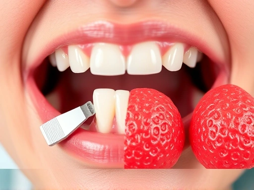 구강 내 백색의 불규칙한 백반증 병변과 붉은색의 벨벳 같은 적반증 병변을 구별하기 위해 상세히 관찰하는 모습