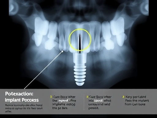 치아 발치 후 잇몸뼈가 회복되는 과정을 보여주는 투명한 엑스레이 이미지