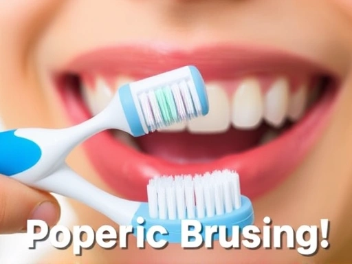 손에 든 칫솔과 치약이 정교하게 클로즈업된 모습