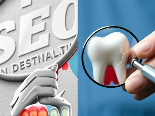 통증을 느끼는 치아에 금이 가거나 균열이 발생한 것을 시각적으로 보여주는 이미지