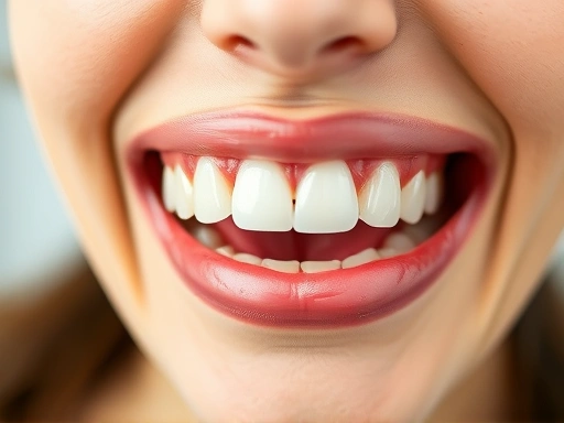 입안에 자연스럽게 자리 잡은 부분틀니와 완전틀니가 치아 기능을 대체하는 모습